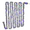 Kurt Adler 32.8-Foot Battery-Operated Iridescent Tinsel Garland with 100 Multi-Colored Lights